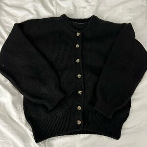 ASOS Black Button Cardigan Sweater